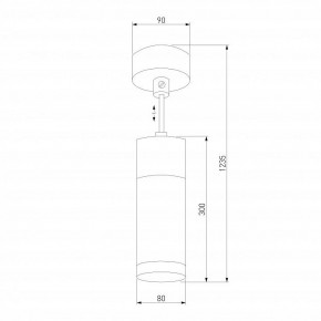 Подвесной светильник Eurosvet Double Topper 50135/1 LED хром/черный в Троицке - troick.mebel24.online | фото 4