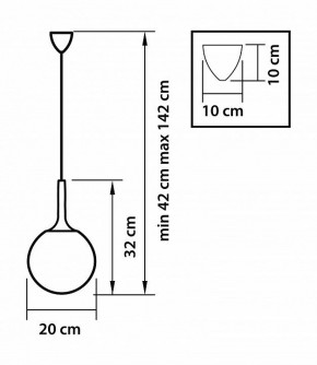 Подвесной светильник Lightstar Globo 813021 в Троицке - troick.mebel24.online | фото 3