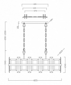 Подвесной светильник Maytoni Cerezo MOD201PL-08N в Троицке - troick.mebel24.online | фото 4