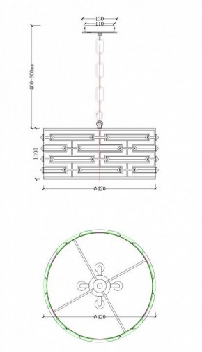 Подвесной светильник Maytoni Frontera MOD067PL-04CH в Троицке - troick.mebel24.online | фото 4