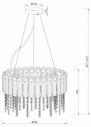 Подвесной светильник Maytoni Hail MOD097PL-06CH в Троицке - troick.mebel24.online | фото 4