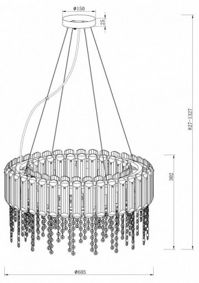 Подвесной светильник Maytoni Hail MOD097PL-08CH в Троицке - troick.mebel24.online | фото 4