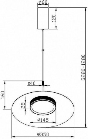 Подвесной светильник Maytoni Halo MOD041PL-L15B3K1 в Троицке - troick.mebel24.online | фото 5