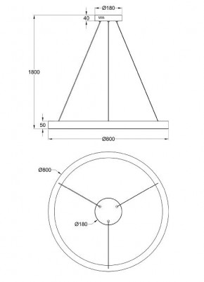Подвесной светильник Maytoni Saturno MOD415PL-L60BS4K в Троицке - troick.mebel24.online | фото 4