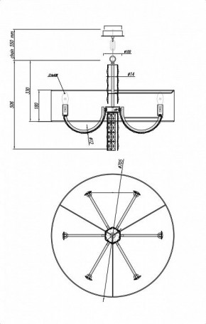 Подвесной светильник Maytoni Talento DIA008PL-06CH в Троицке - troick.mebel24.online | фото 6