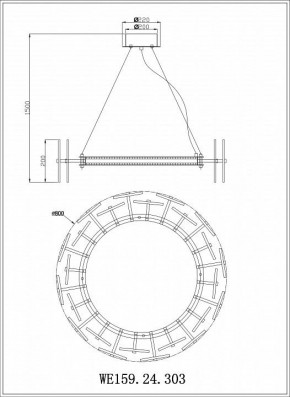 Подвесной светильник Wertmark Nicola WE159.24.303 в Троицке - troick.mebel24.online | фото 3