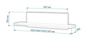 Полка навесная Нобиле ПНО-ППН-100 в Троицке - troick.mebel24.online | фото 2
