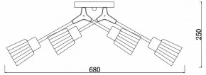 Потолочная люстра Escada Felicia 1137/6P в Троицке - troick.mebel24.online | фото 3