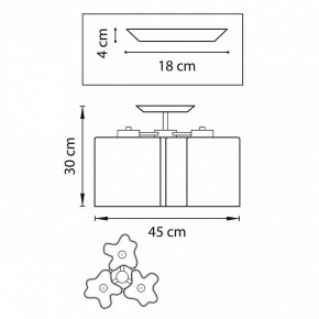 Потолочная люстра Lightstar Nubi 802037 в Троицке - troick.mebel24.online | фото 2