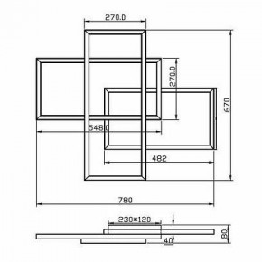 Потолочная люстра Maytoni Line MOD016CL-L80BK в Троицке - troick.mebel24.online | фото 2