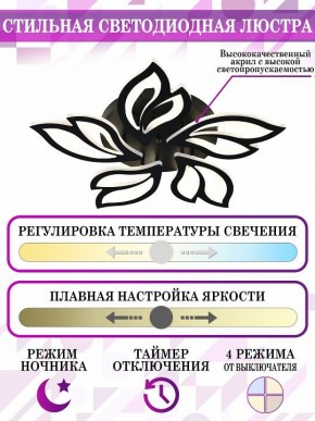 Потолочная люстра Natali Kovaltseva High-Tech Led Lamps HIGH-TECH LED LAMPS 82006 BLACK в Троицке - troick.mebel24.online | фото 5