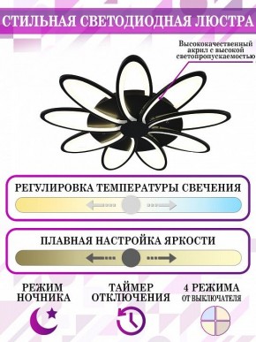 Потолочная люстра Natali Kovaltseva High-Tech Led Lamps HIGH-TECH LED LAMPS 82009 BLACK в Троицке - troick.mebel24.online | фото 5
