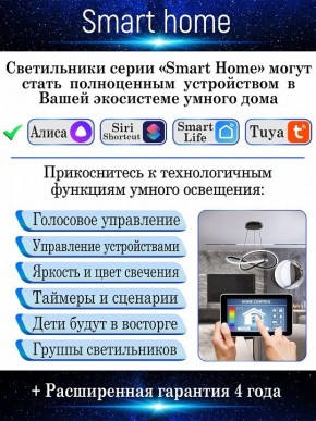 Потолочная люстра Natali Kovaltseva Smart home LED LAMPS 81216 в Троицке - troick.mebel24.online | фото 6