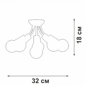 Потолочная люстра Vitaluce V3927 V3927-0/6PL в Троицке - troick.mebel24.online | фото 6