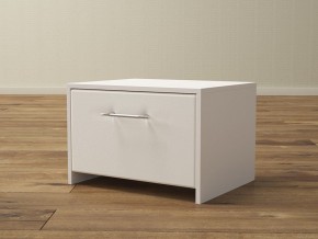 PROxSON Тумба Varna (ЛДСП Белая+экокожа Белый/Белый) 51x40 в Троицке - troick.mebel24.online | фото