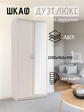 Шкаф 2-х створчатый Дуэт Люкс с зеркалом в Троицке - troick.mebel24.online | фото 5