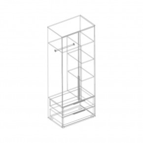 Шкаф 2-ств. с 2 ящиками "Лео" в Троицке - troick.mebel24.online | фото 3
