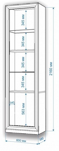 Шкаф для белья Нобиле ВтВ-ФГД-ФГК в Троицке - troick.mebel24.online | фото 3