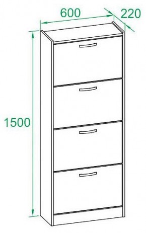 Шкаф для обуви ТО-24 в Троицке - troick.mebel24.online | фото 3