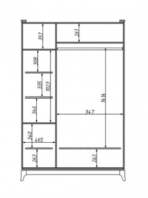 Шкаф для одежды Сабрина (ММ-302-01/03) с зеркалом в Троицке - troick.mebel24.online | фото