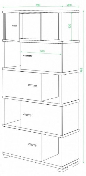 Шкаф комбинированный Домино СБ-30/5 в Троицке - troick.mebel24.online | фото 3