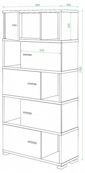 Шкаф комбинированный Домино СБ-30/5 в Троицке - troick.mebel24.online | фото 2