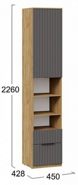 Шкаф комбинированный Хилтон Исп. 2 в Троицке - troick.mebel24.online | фото 8