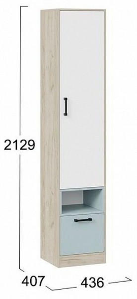 Шкаф комбинированный Оливер 401.002.000 в Троицке - troick.mebel24.online | фото 3