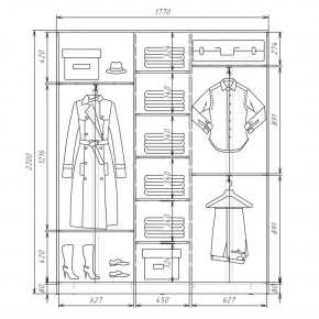 Шкаф-купе ХИТ 22-4-18-111 (420) в Троицке - troick.mebel24.online | фото 2