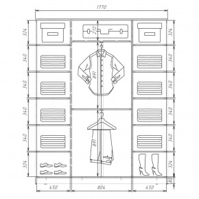 Шкаф-купе ХИТ 22-4-20/2-151 (420) в Троицке - troick.mebel24.online | фото 2