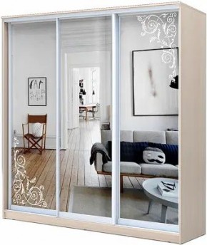 Шкаф-купе ХИТ 22-4-20-656 ОРНАМЕНТ в Троицке - troick.mebel24.online | фото