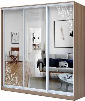 Шкаф-купе ХИТ 23-20/2-656 ОРНАМЕНТ в Троицке - troick.mebel24.online | фото