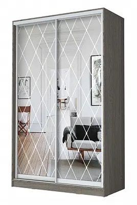 Шкаф-купе ХИТ 24-17-66 РОМБ БОЛЬШОЙ в Троицке - troick.mebel24.online | фото