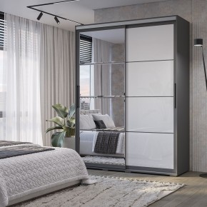 Шкаф-купе Крафт-6 1.6 м ШКК-06 (графит) в Троицке - troick.mebel24.online | фото