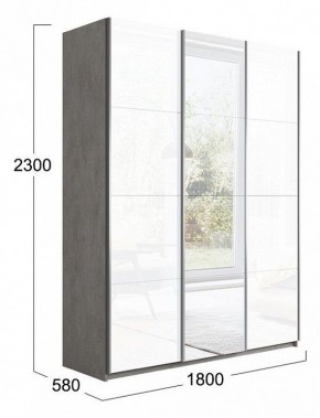Шкаф-купе Траст СШК 2.180.60-15.13.15 в Троицке - troick.mebel24.online | фото 3