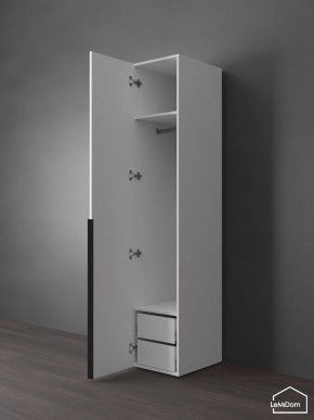 Шкаф Linnea MHR-1-3 2050х400х510 (Белый-М 11.1.2) в Троицке - troick.mebel24.online | фото 5