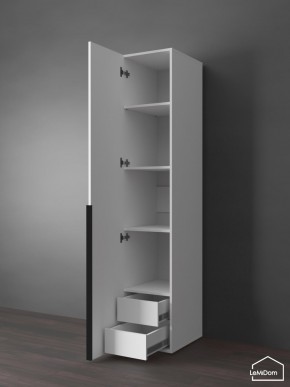 Шкаф Linnea MHR-1-3 2050х400х510 (Белый-М 11.1.2) в Троицке - troick.mebel24.online | фото 6
