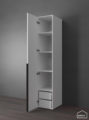 Шкаф Linnea MHR-1-4 2050х400х510 (Белый-М 11.1.1) в Троицке - troick.mebel24.online | фото 5