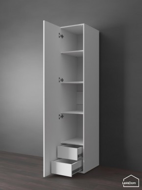 Шкаф Linnea MHR-1PO-4 2050х400х510 (Белый-М 11.1.1) в Троицке - troick.mebel24.online | фото 4