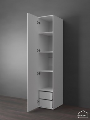 Шкаф Linnea MHR-1PO-4 2050х400х510 (Белый-М 11.1.1) в Троицке - troick.mebel24.online | фото 5
