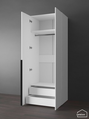 Шкаф Linnea MHR-2-3 2050х800х510 (Белый-М 11.1.2) в Троицке - troick.mebel24.online | фото 5