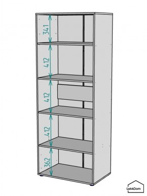 Шкаф Linnea MHR-2PO-2 2050х800х510 (Белый-М 11.1.2) в Троицке - troick.mebel24.online | фото 3