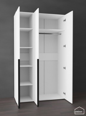 Шкаф Linnea MHR-3-1 2050х1200х510 (Белый-М 11.1.1) в Троицке - troick.mebel24.online | фото 4