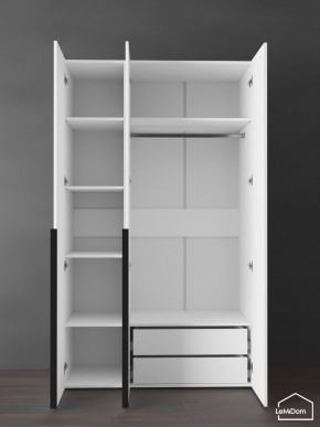 Шкаф Linnea MHR-3-2 2050х1200х510 (Белый-М 11.1.2) в Троицке - troick.mebel24.online | фото 5