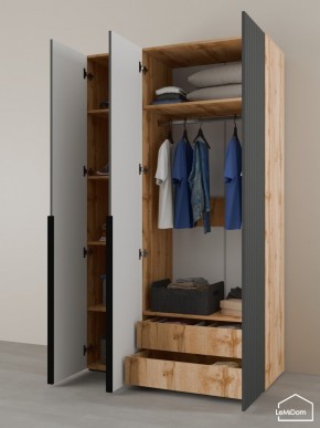 Шкаф Linnea MHR-3-2 2050х1200х510 (ДВ-М 11.1.25) в Троицке - troick.mebel24.online | фото 6