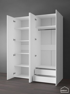 Шкаф Linnea MHR-4PO-2 2050х1600х510 (Белый-М 11.1.2) в Троицке - troick.mebel24.online | фото 6