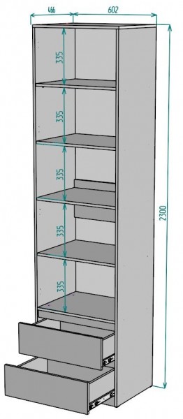 Шкаф Мальта H163 в Троицке - troick.mebel24.online | фото 2