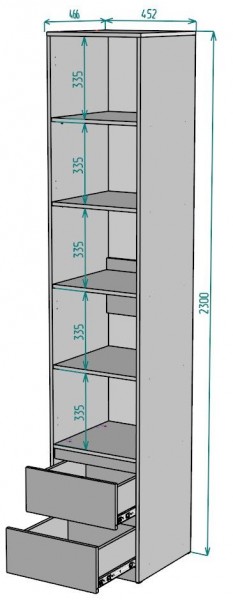 Шкаф Мальта H166 в Троицке - troick.mebel24.online | фото 2