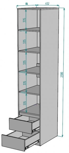 Шкаф Мальта H168 в Троицке - troick.mebel24.online | фото 2