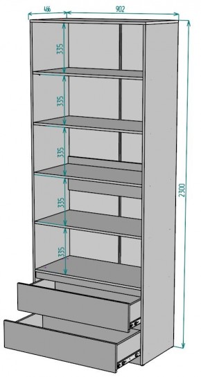 Шкаф Мальта H185 в Троицке - troick.mebel24.online | фото 2